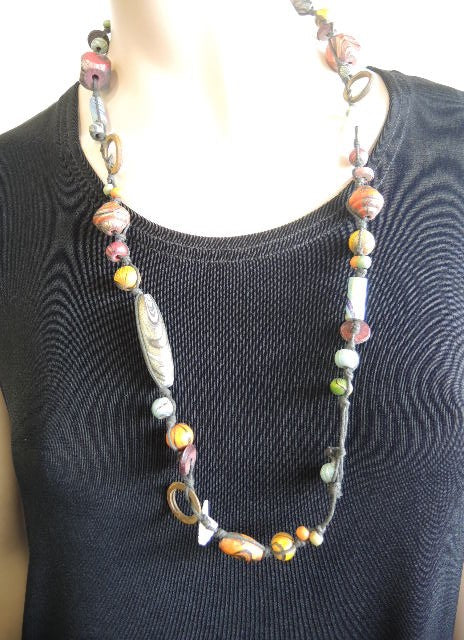 Lightweight Wooden Bead Necklace