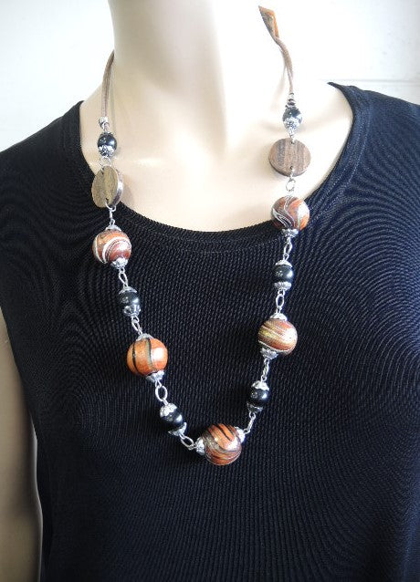 Wooden Bead Necklace