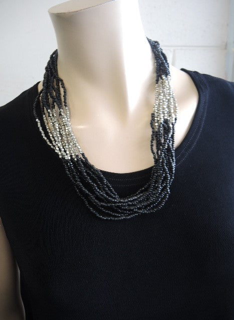 Black and Silver Necklace