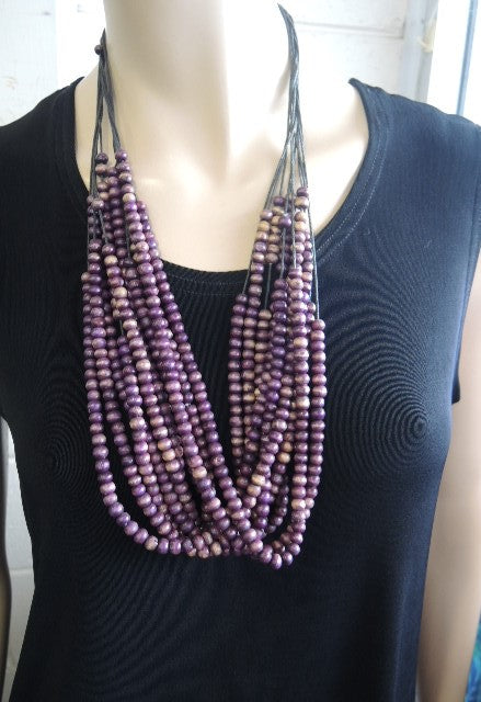 Multistrand Purple Necklace