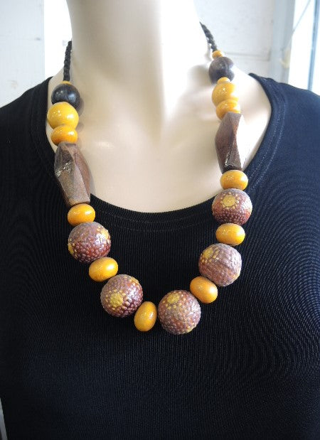 Handmade Wooden Necklace