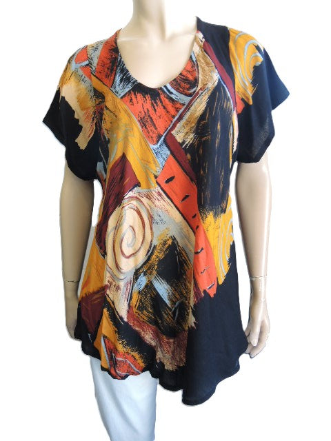 Crinkle Rayon Top (Fits up to size 18)