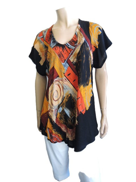 Crinkle Rayon Top (Fits up to size 18)