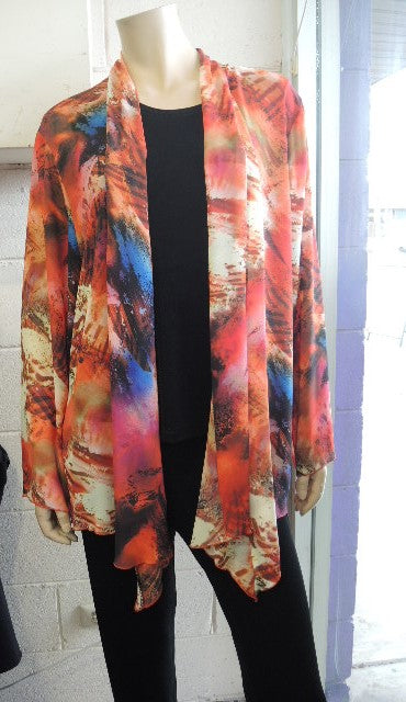 Lorissa Furnace Chiffon Jacket (SIZE 26)