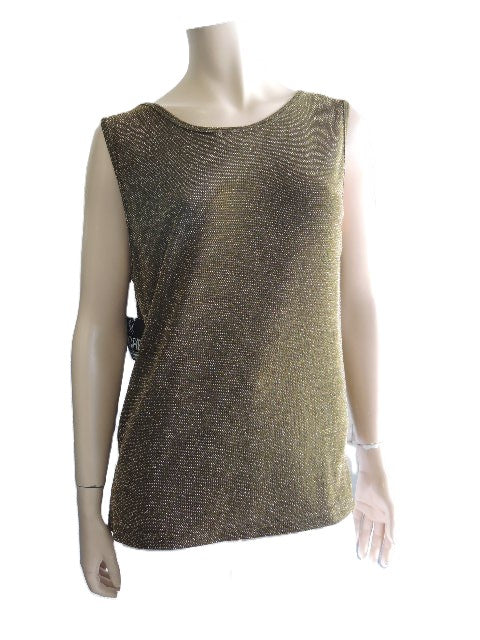 Cafe Gold Lurex Singlet Top