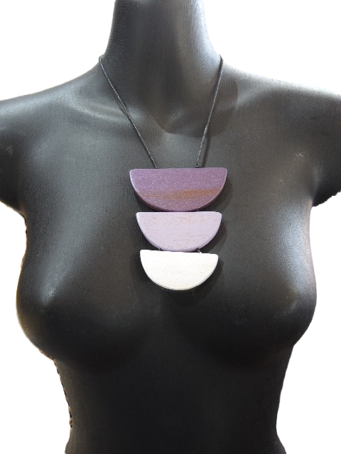 Purple Wooden Pendant