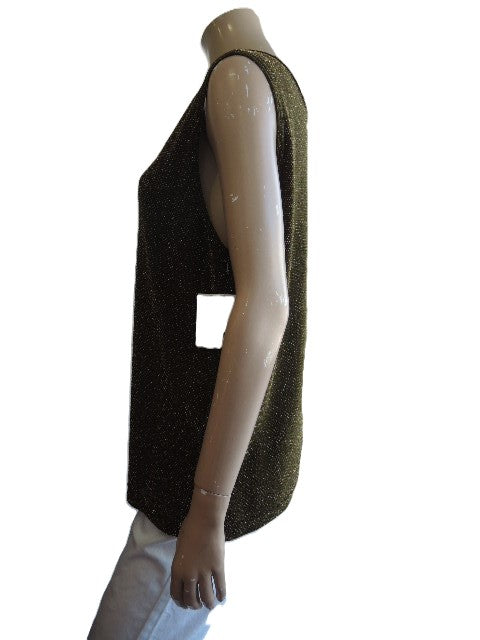 Cafe Gold Lurex Singlet Top