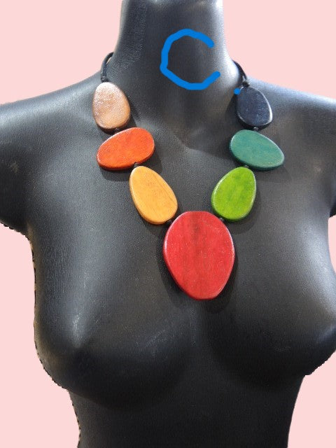 Assorted Handmade Wooden Necklaces (Many Designs)