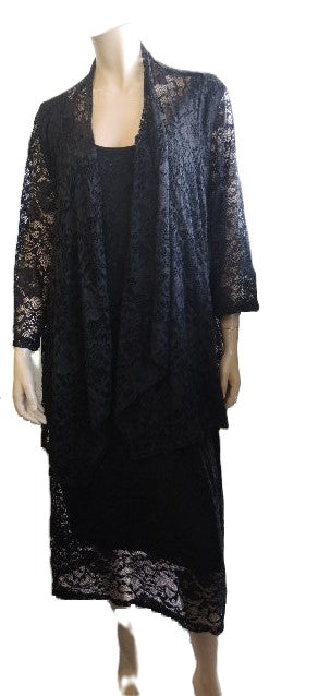 RTM Lace Dress (Size 26 Black or Aqua)