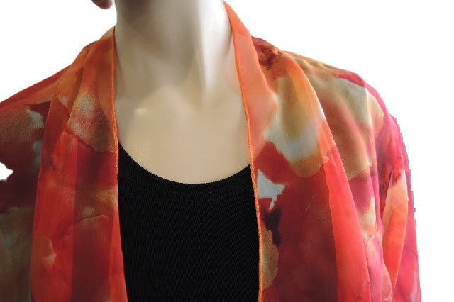 Party Girl Orange Chiffon Jacket