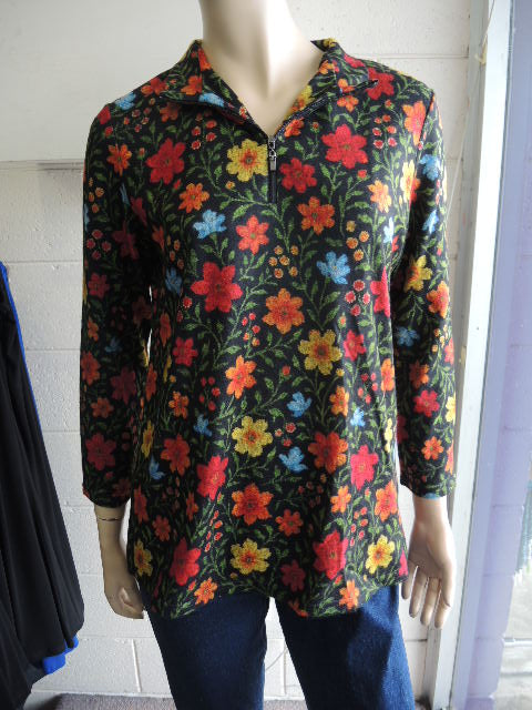 LS Collection Flower Stretch Top