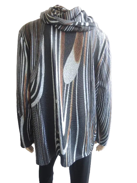 Formation Stretch Knit Top with snood