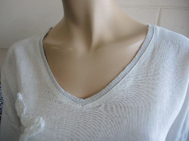 Maglia White Linen Top (White Only)