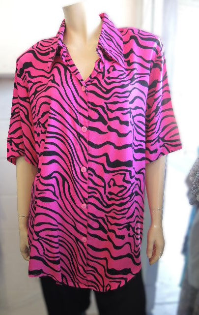 Plusss Pink Rayon Shirt