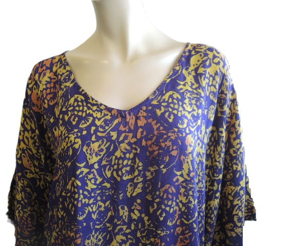 Plusss Purple Kaftan Top