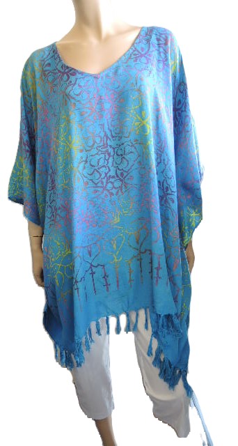 Plusss Aqua Kaftan Top