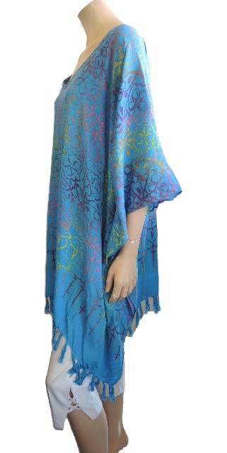 Plusss Aqua Kaftan Top