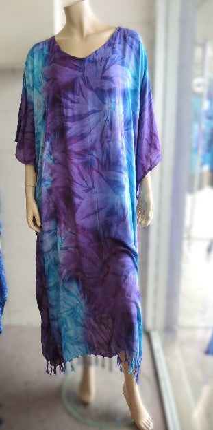 Purple Tie Dyed Kaftan