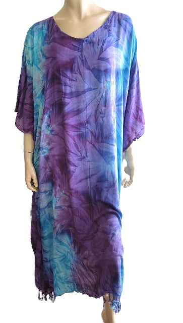 Purple Tie Dyed Kaftan