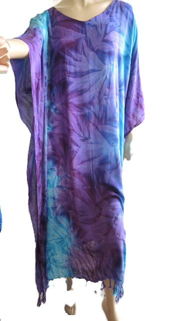 Purple Tie Dyed Kaftan