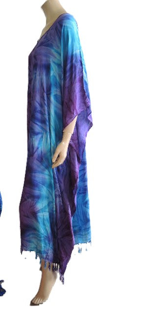 Purple Tie Dyed Kaftan