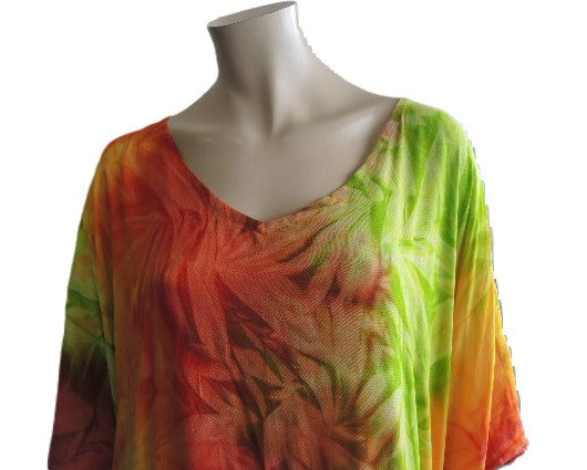 Orange Tie Dyed Kaftan