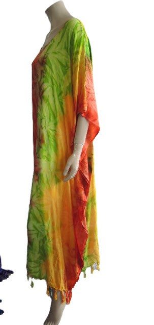 Orange Tie Dyed Kaftan