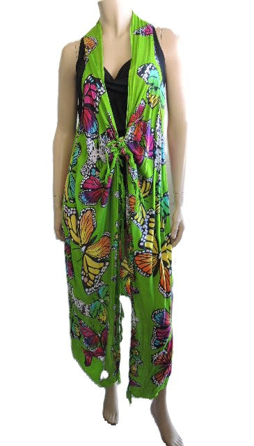 Green Butterfly Sarong