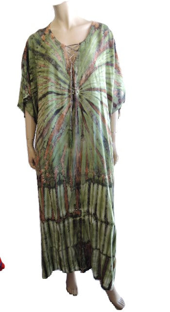 Tie Dyed Long Kaftan