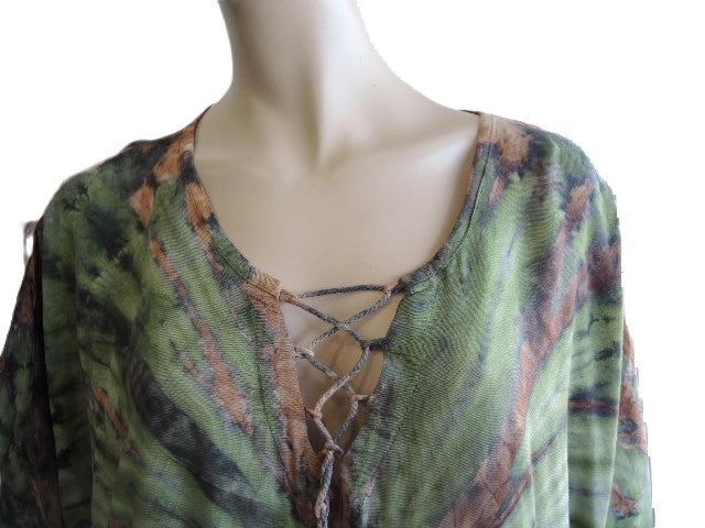 Tie Dyed Long Kaftan