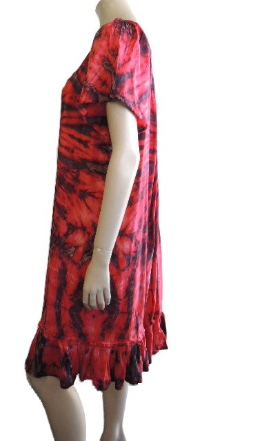 Tie Dyed Rayon Dress (Many Colours)