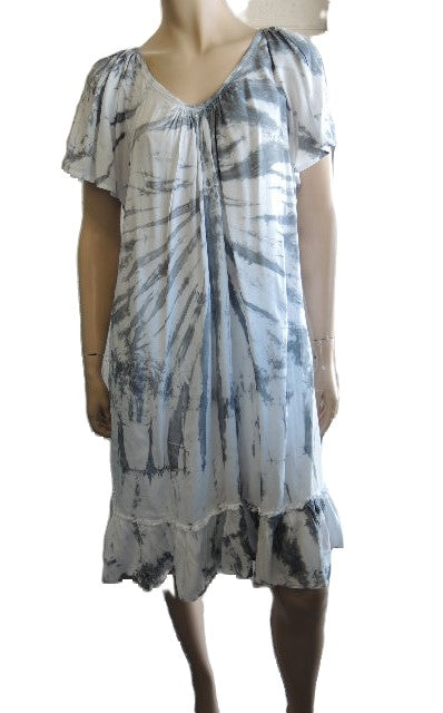 Tie Dyed Rayon Dress (Many Colours)