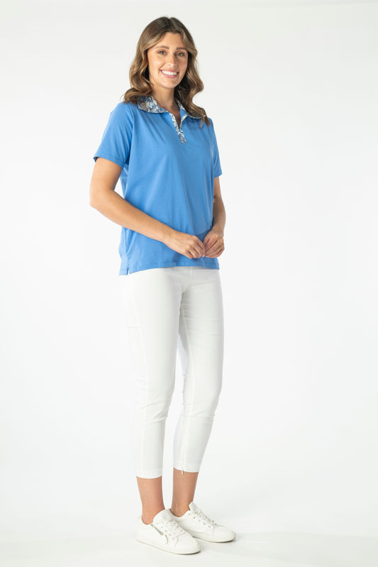 Renoma Trim Polo Top