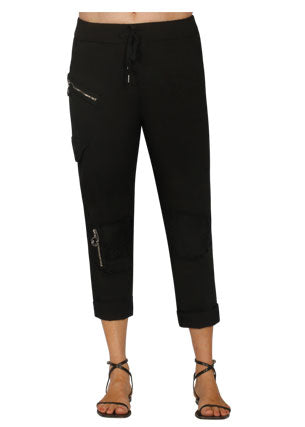 Etalia Zip Detail Magic Pants (White, Olive & Black)