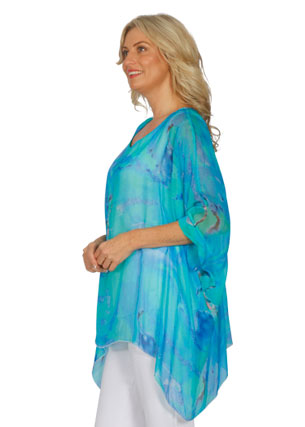 E'Talia Silk Kaftan Top