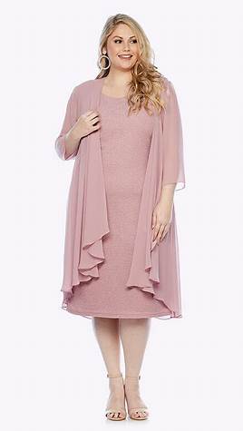 Layla Jones Stretch Lurex dress - Rose