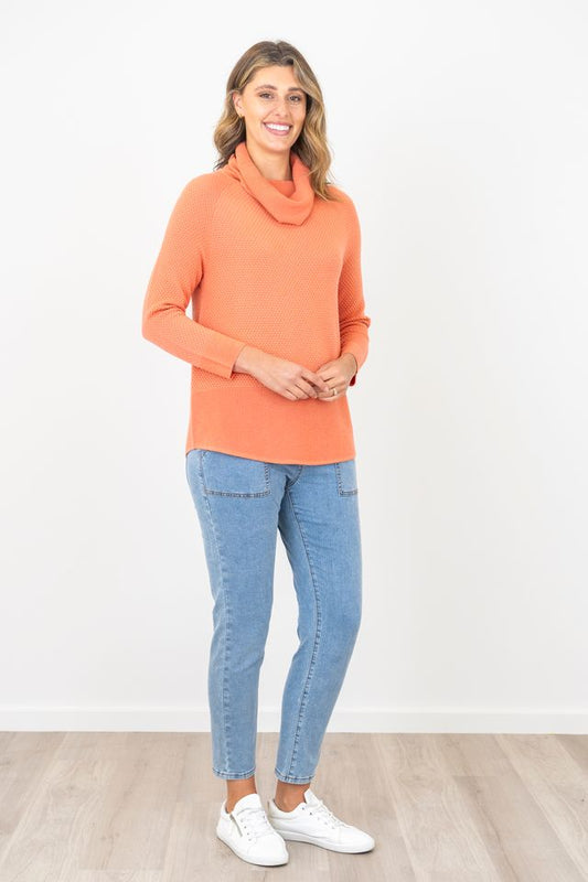 Maglia Textured Cowl Neck Jumper (4 Colours)