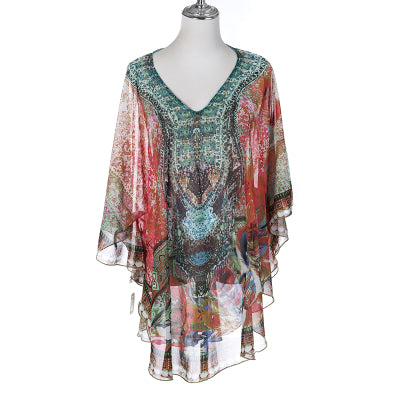 Ivy's Chiffon Kaftan Top