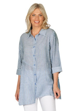 Emily Adams Cotton Spliced Shirt