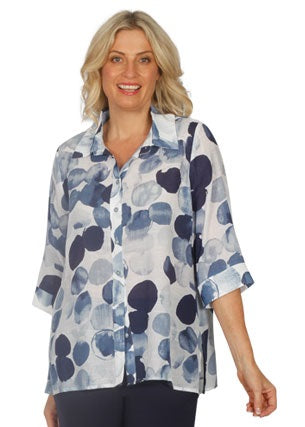 Jillian Sphere Print Shirt