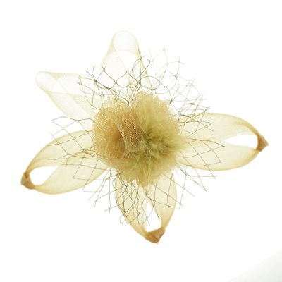 Coffee Coloured Clip on Fascinator