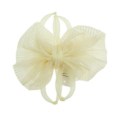 Cream Clip on Fascinator