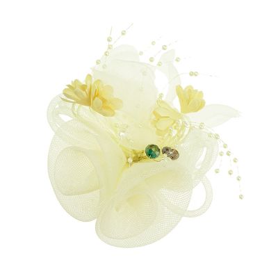 Cream Clip on Fascinator