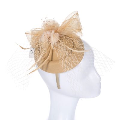 Beige Fascinator