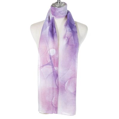 Lilac Chiffon Scarf