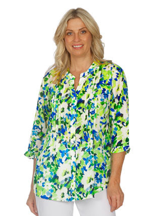 Jillian Pintuck Blouse ( 2 Colours)