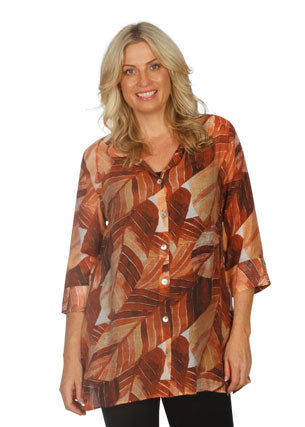 Jillian Spice Printed Shirt