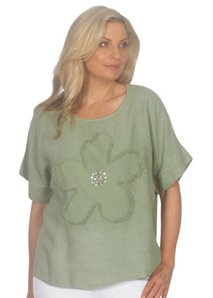 E'Talia Linen Top