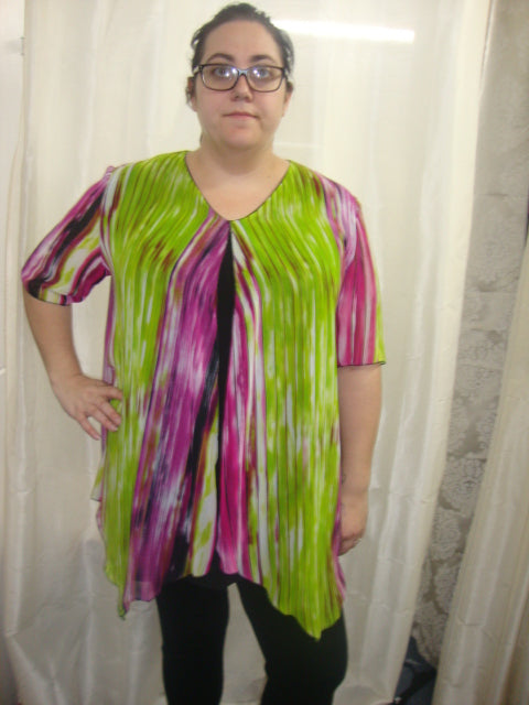 SHELZ CHIFFON TOP