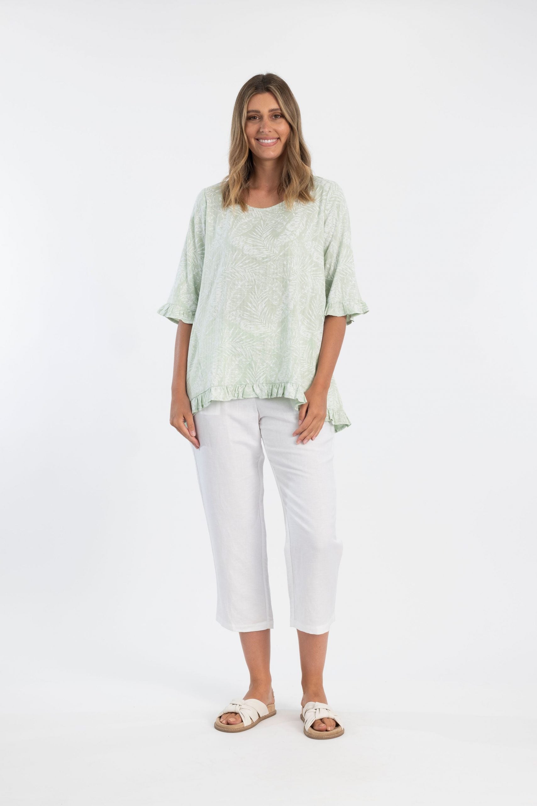 Renoma Cotton Frill Top